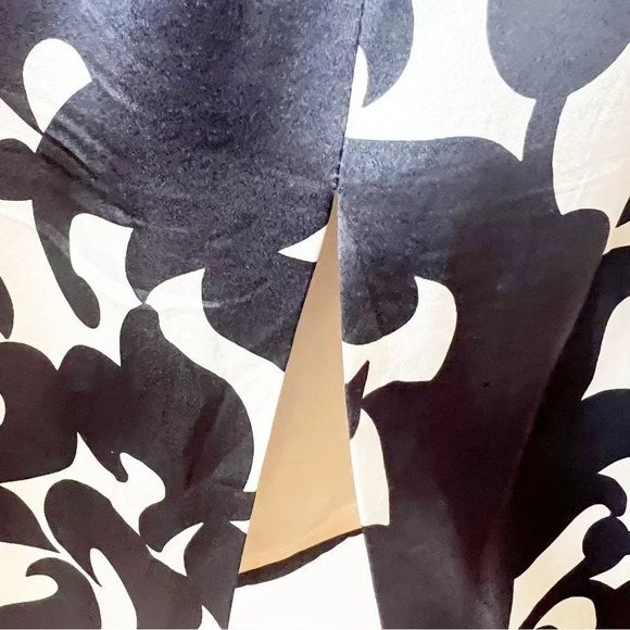 Milly New York Strapless Silk Cocktail Dress Size 8 Black White Bridesmaid Dance - Picture 5 of 9